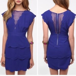 Cooperative blue scallop dress